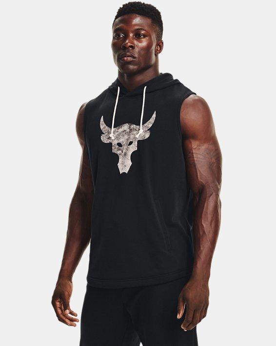 Men's Project Rock Terry Sleeveless Hoodie Product Image