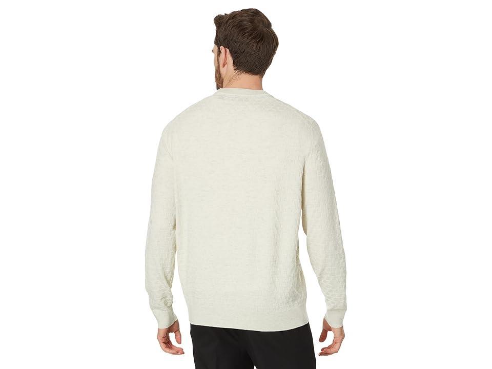 Ted Baker Loung Long Sleeve T Stitch Crew Neck Sweater (Stone) Men's Sweater Product Image