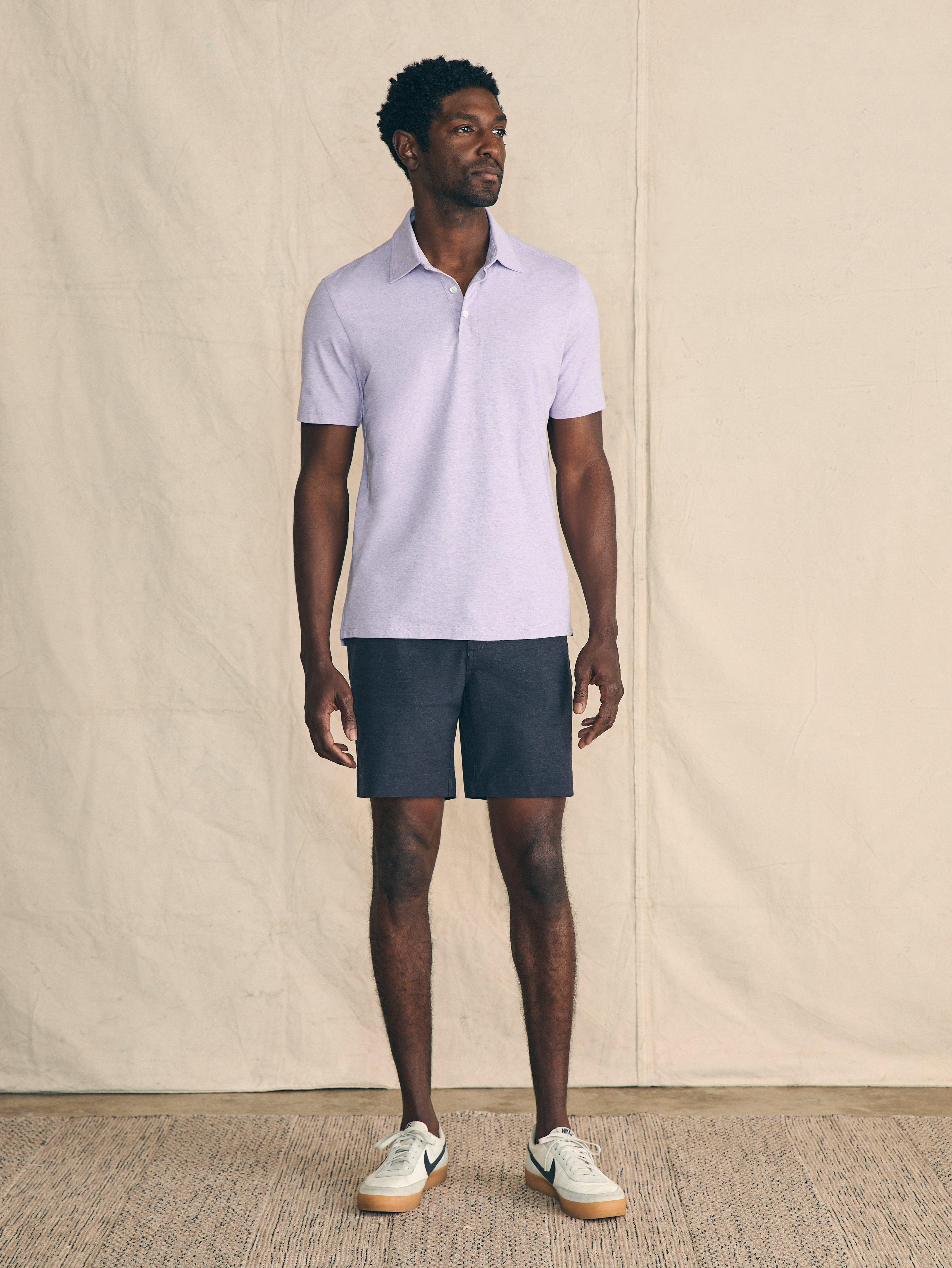 Movement™ Short-Sleeve Pique Polo Shirt - Faded Lilac Heather Male Product Image