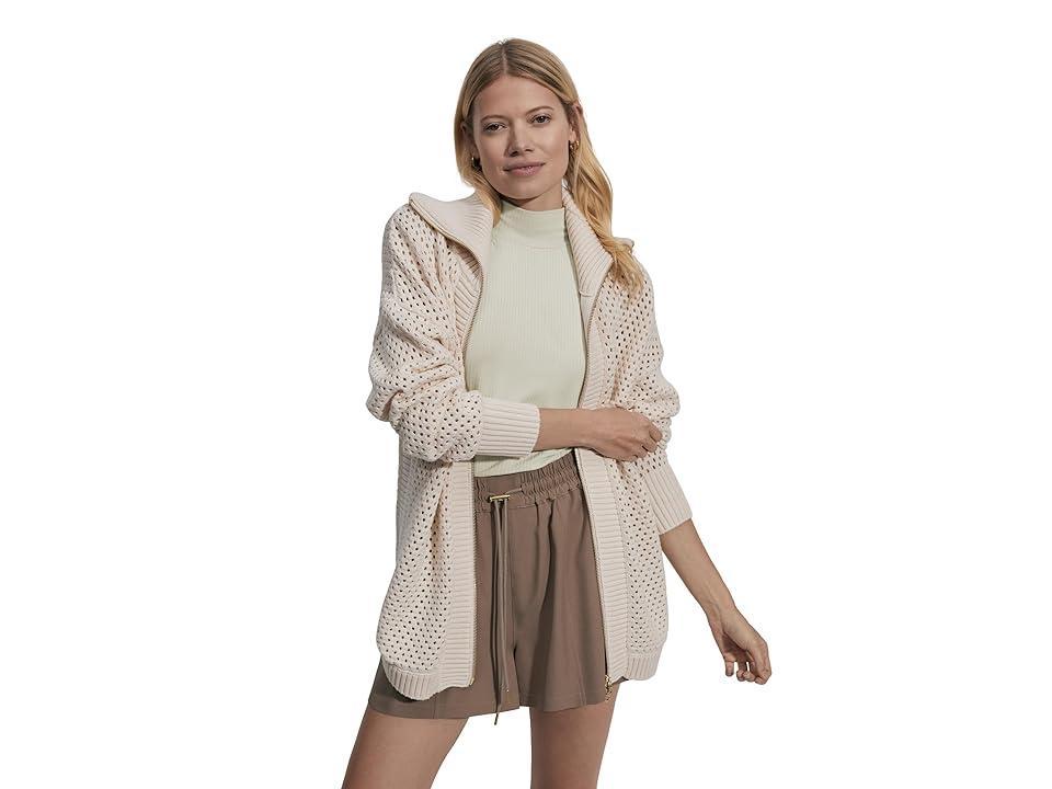 Varley Finn Longline Knit Jacket (Whitecap Grey) Women's Jacket Product Image