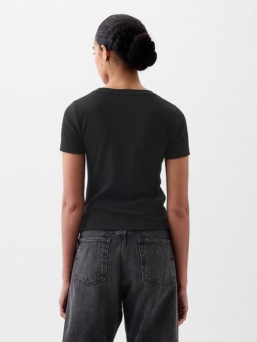 Modern Rib Cropped T-Shirt Product Image