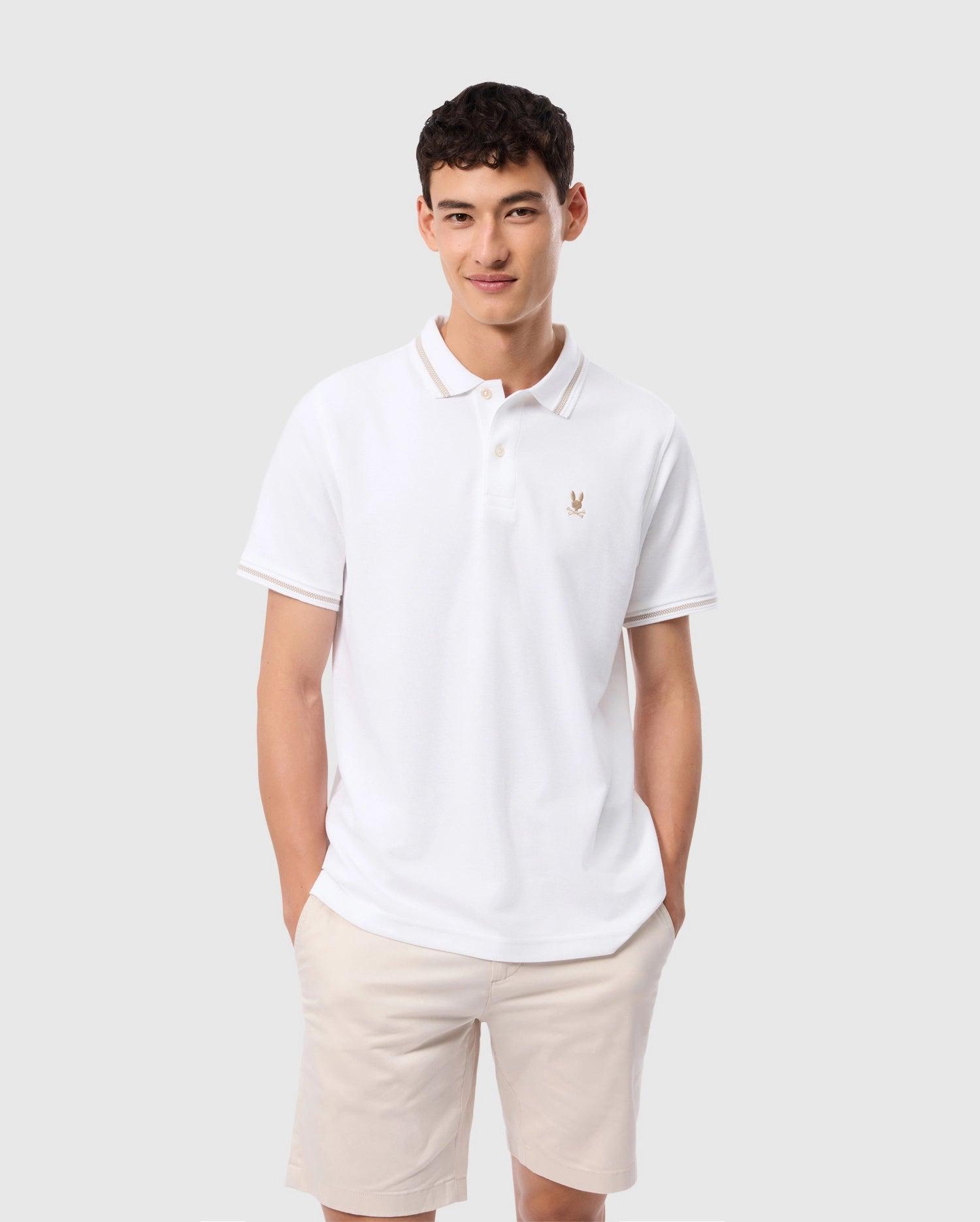 MENS RIVIERA PIQUE POLO SHIRT - B6K640C200 Male Product Image