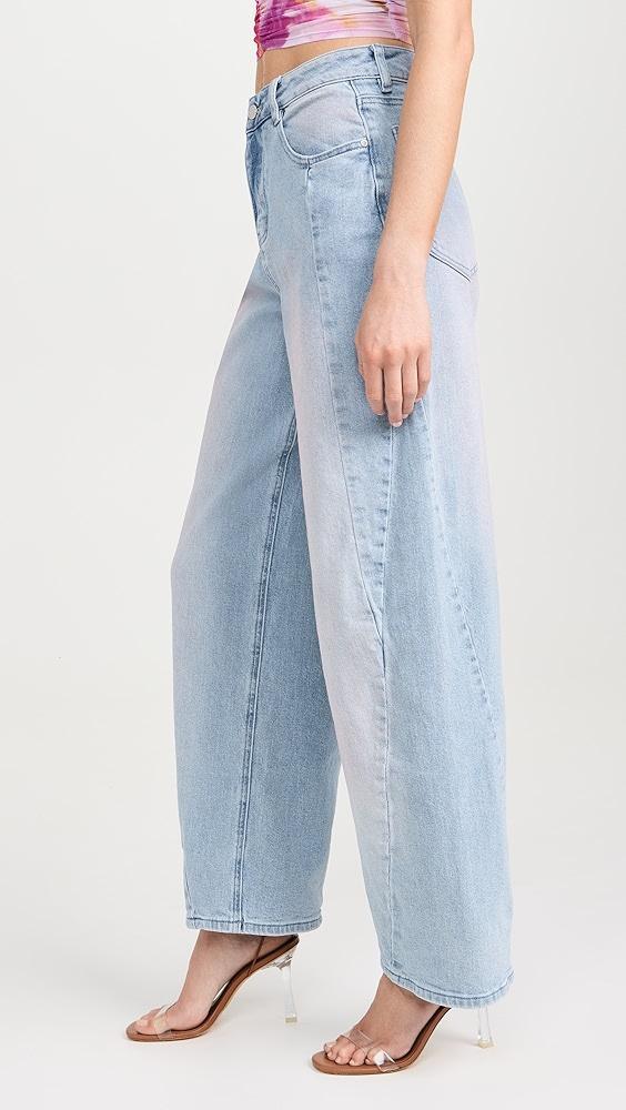 AFRM Archer Seamed Wide Leg Jeans | Shopbop Product Image