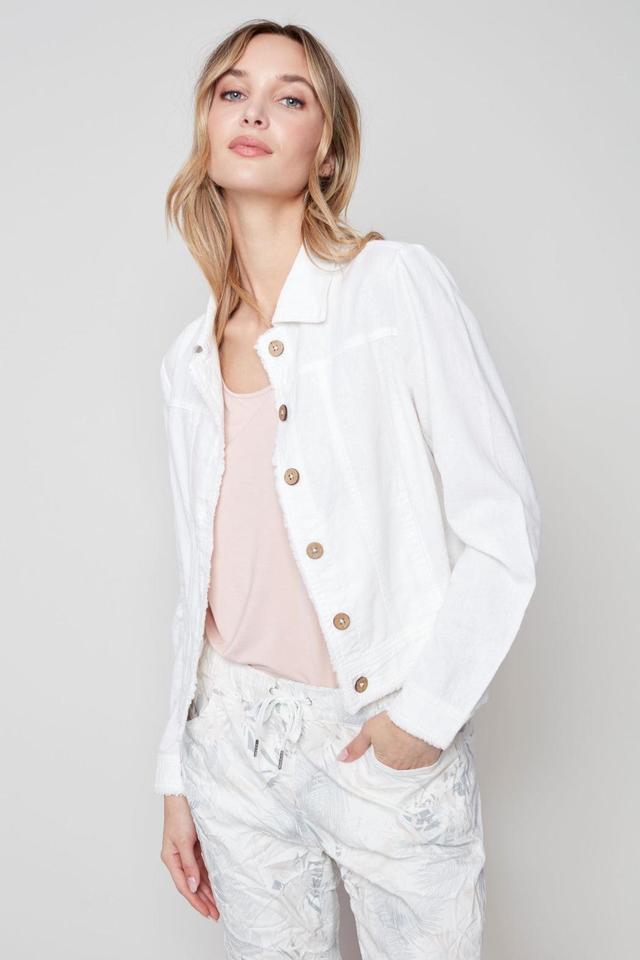 Long sleeve button up jacket Female Product Image