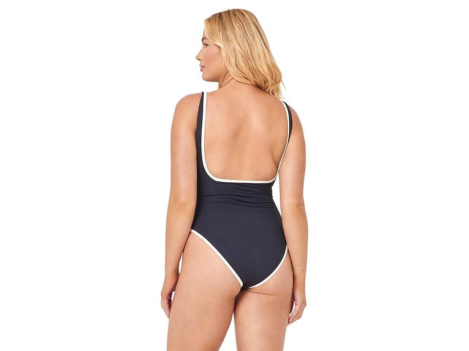 L*Space Coco One-Piece Classic (Black/Cream) Women's Swimsuits One Piece Product Image