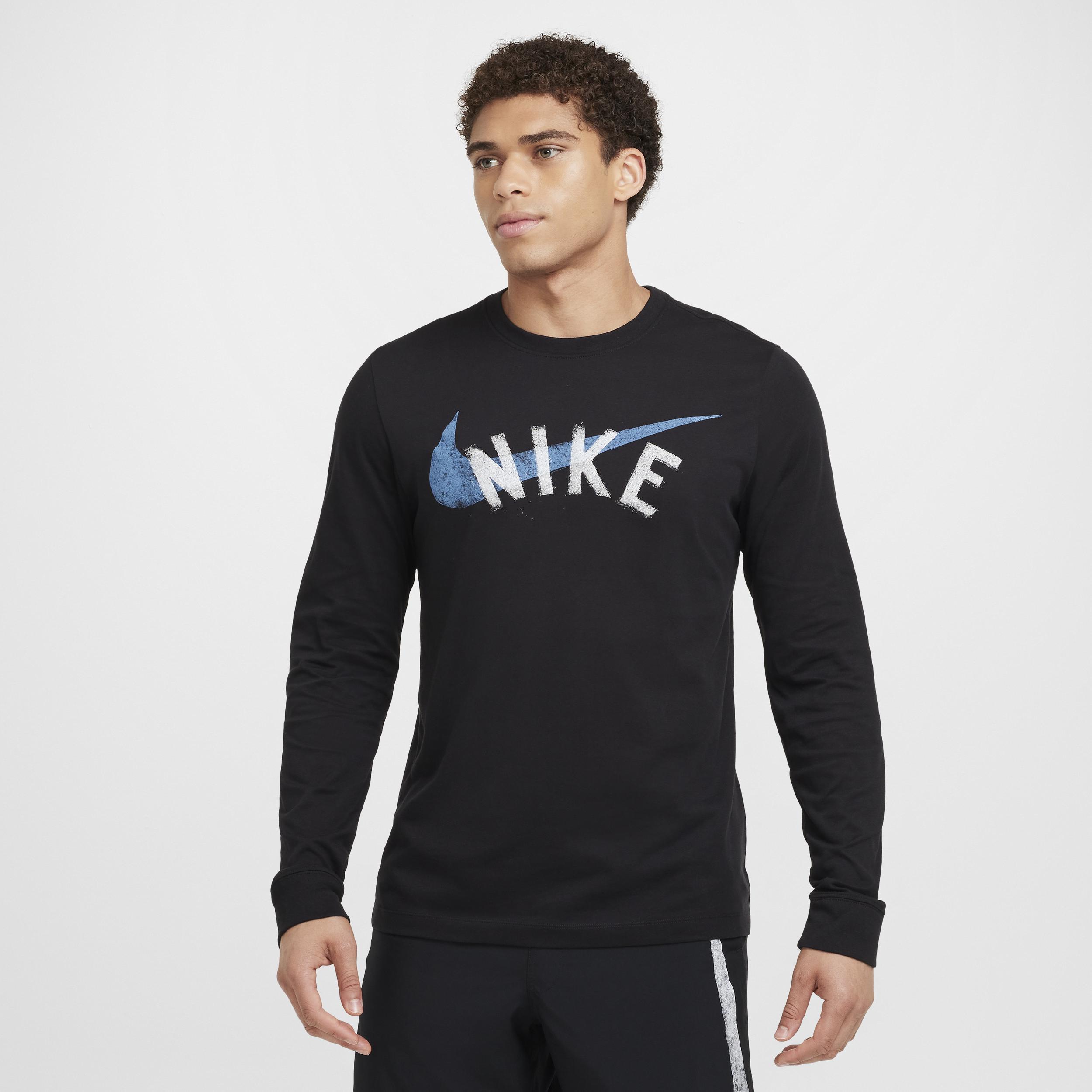 Nike Men's Dri-FIT Long-Sleeve Fitness T-Shirt Product Image