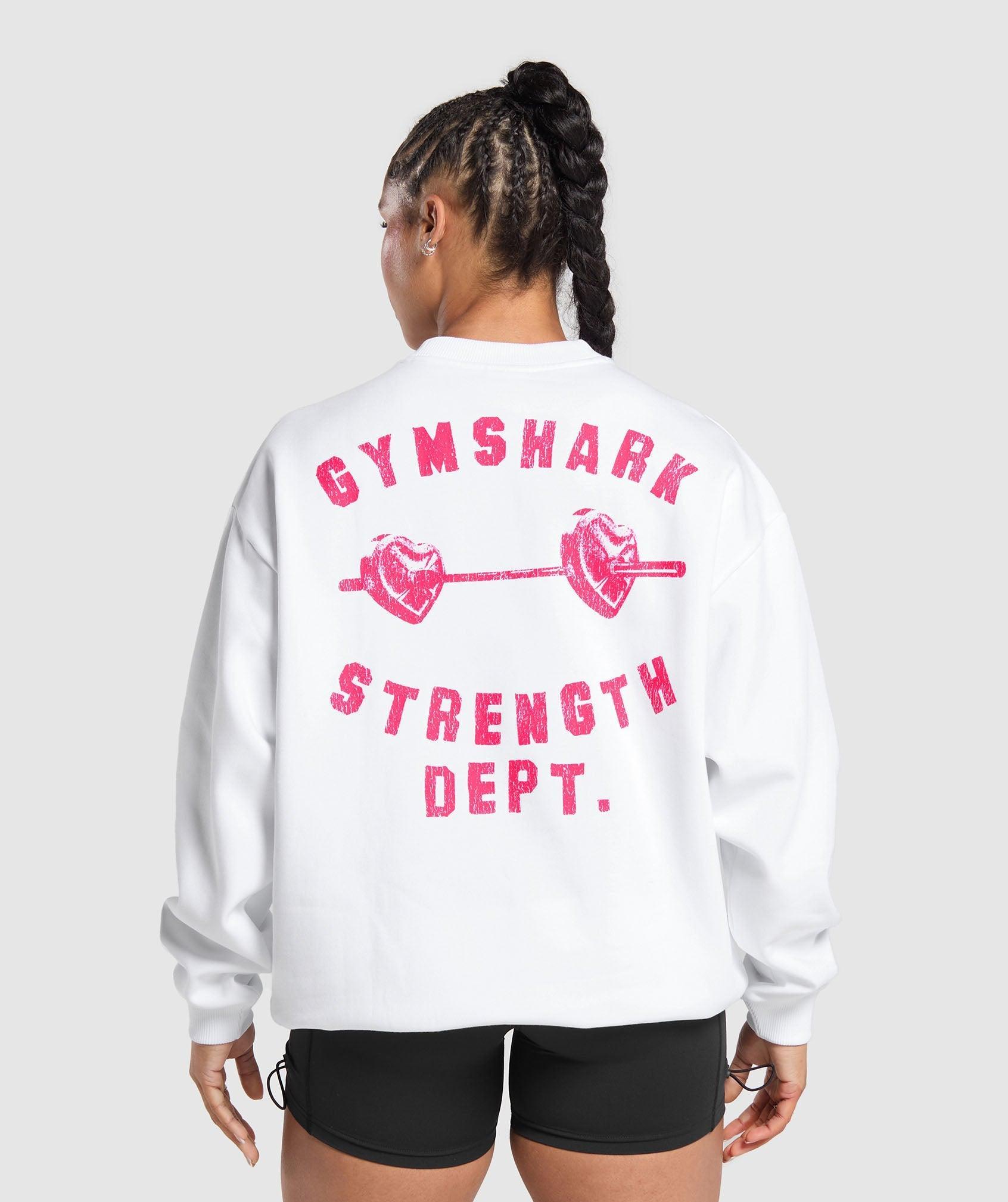 Barbell Hearts Oversized Sweatshirt Product Image