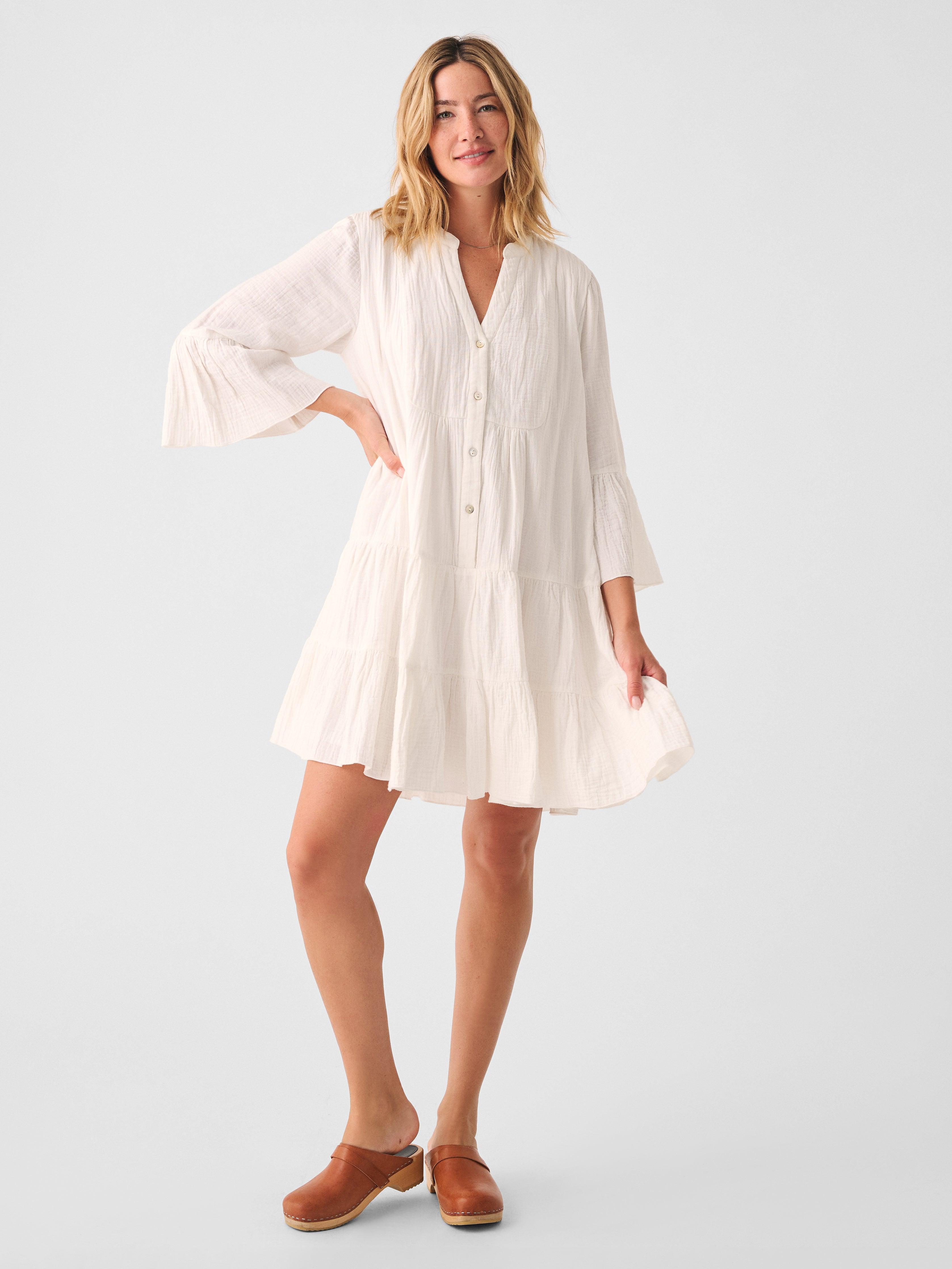 Dream Cotton Gauze Kasey Dress - White Female Product Image