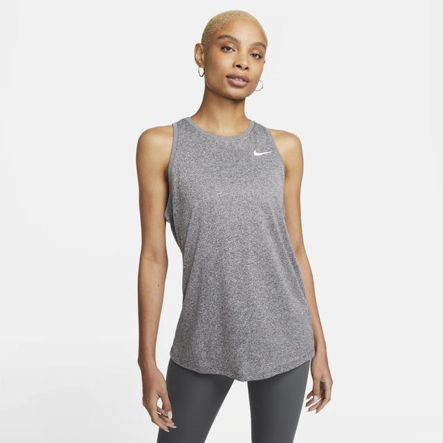 Womens Nike Dri-FIT Tank Top Black Grey Product Image