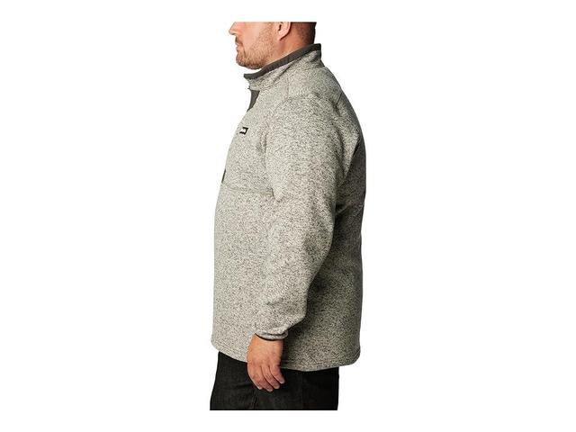 Columbia Big Tall Sweater Weather 1/2 Zip (City Grey Heather/Shark) Men's Clothing Product Image