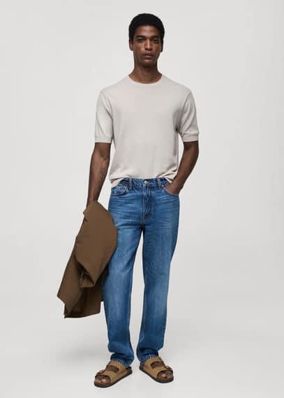 MANGO MAN - Bob straight-fit jeans dark blueMen Product Image