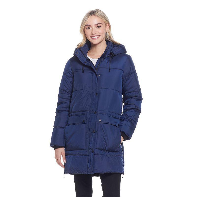 Womens Weathercast Heavyweight Puffer Jacket Blue product image