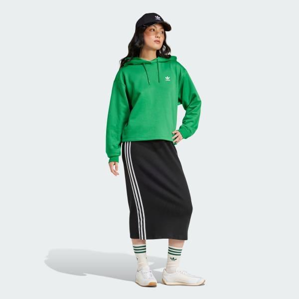 Trefoil Cropped Hoodie Product Image