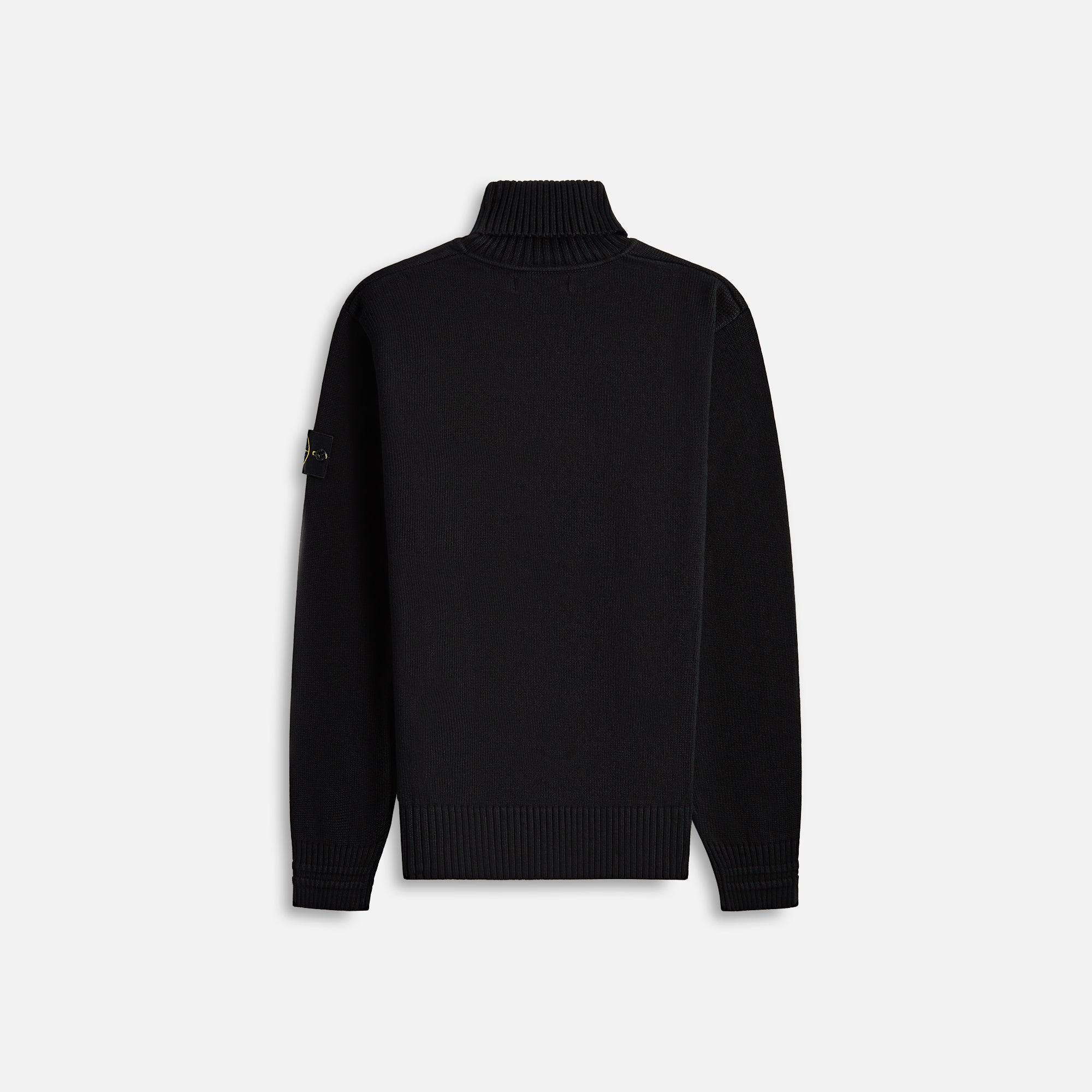 Stone Island Turtleneck Sweater - Black Male Product Image