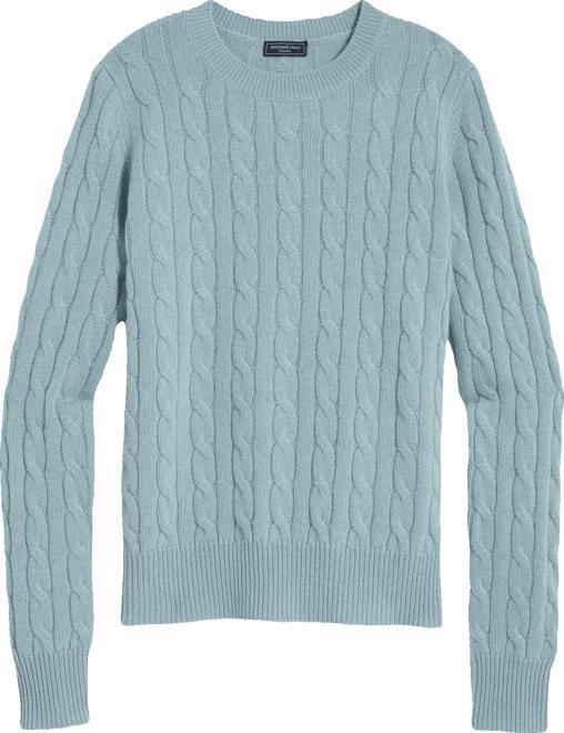 Cashmere Classic Cable Crewneck Sweater Product Image