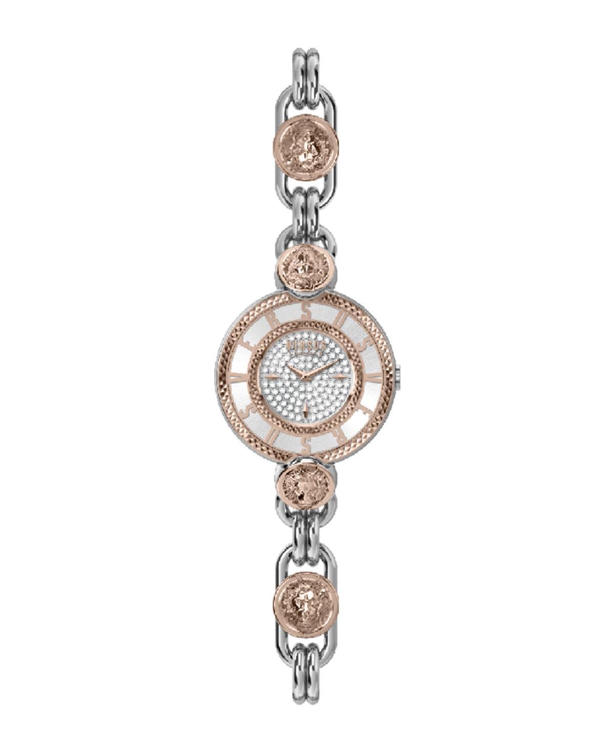 Versus Versace Womens Les Docks Petite 2 Hand Quartz Silver-Tone Stainless Steel Watch, 30mm Product Image