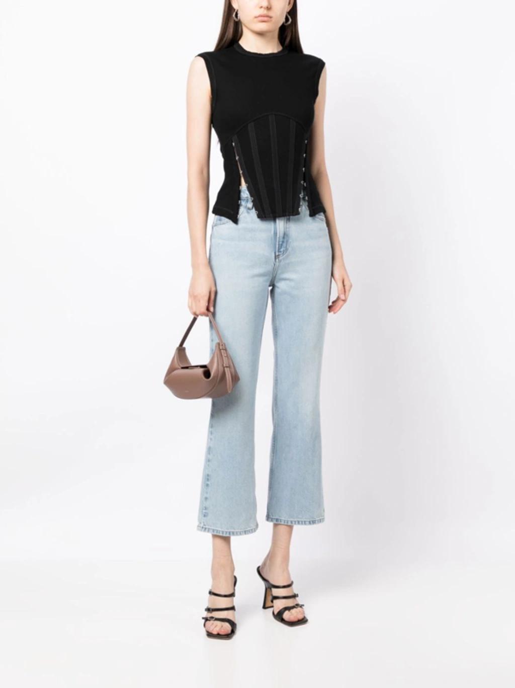 Le High Flared Jeans In Blue Product Image