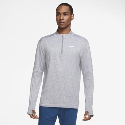 Nike Mens Nike Dri-FIT Top Half-Zip - Mens Reflective Silver/Grey Fog/Smoke Grey Product Image