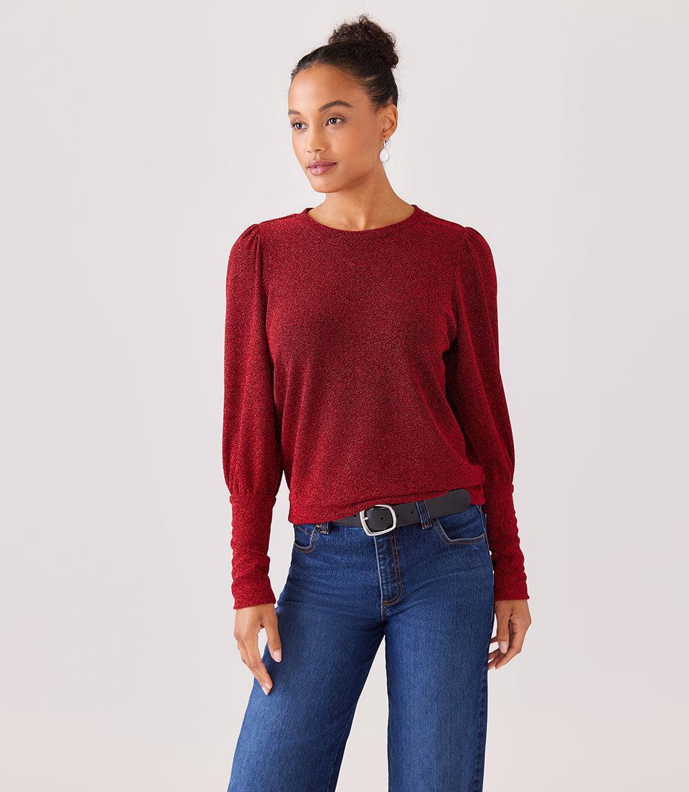 Karen Kane Bishop Sleeve Knit Top Product Image