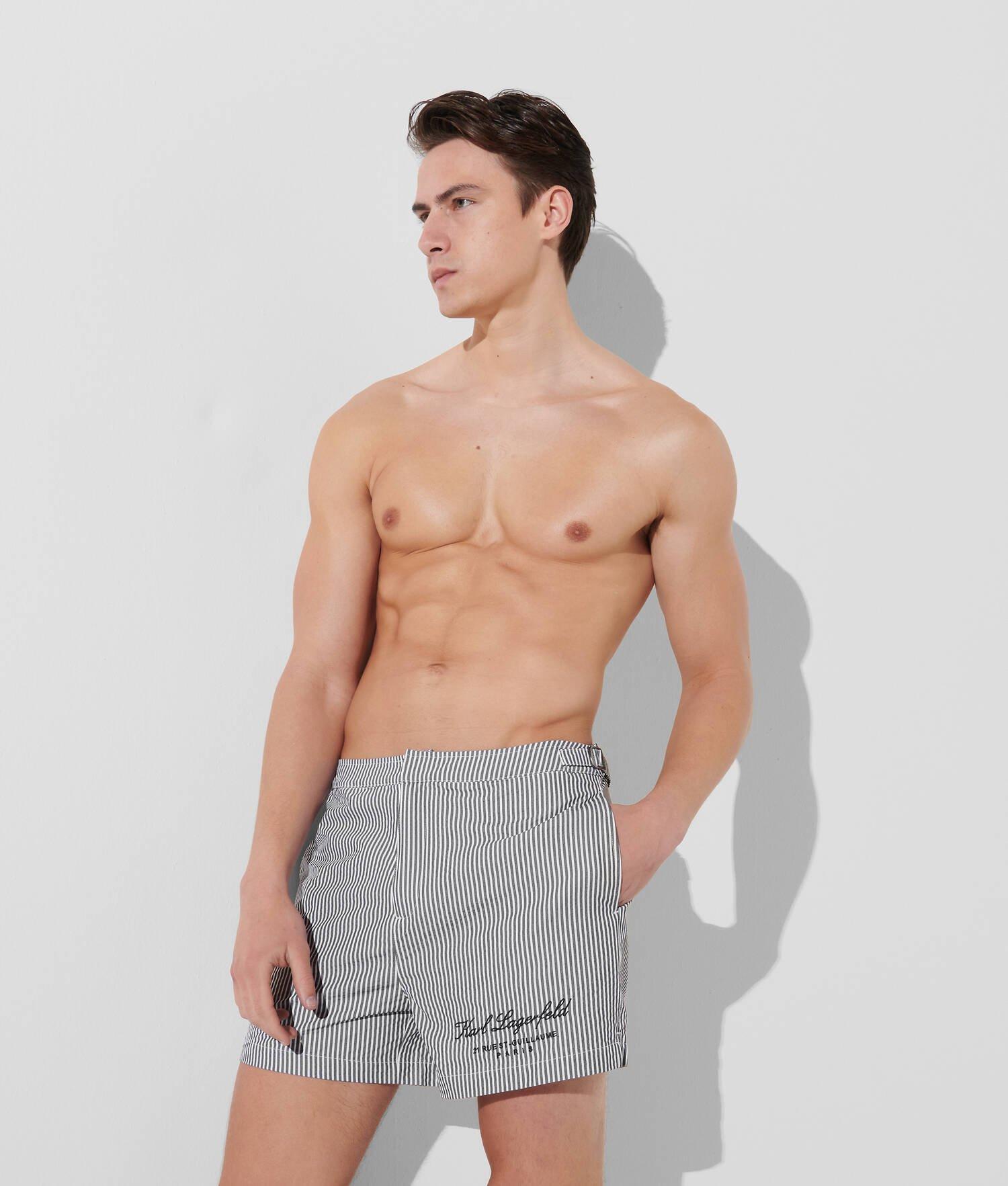 HOTEL KARL STRIPED BOARD SHORTS Product Image