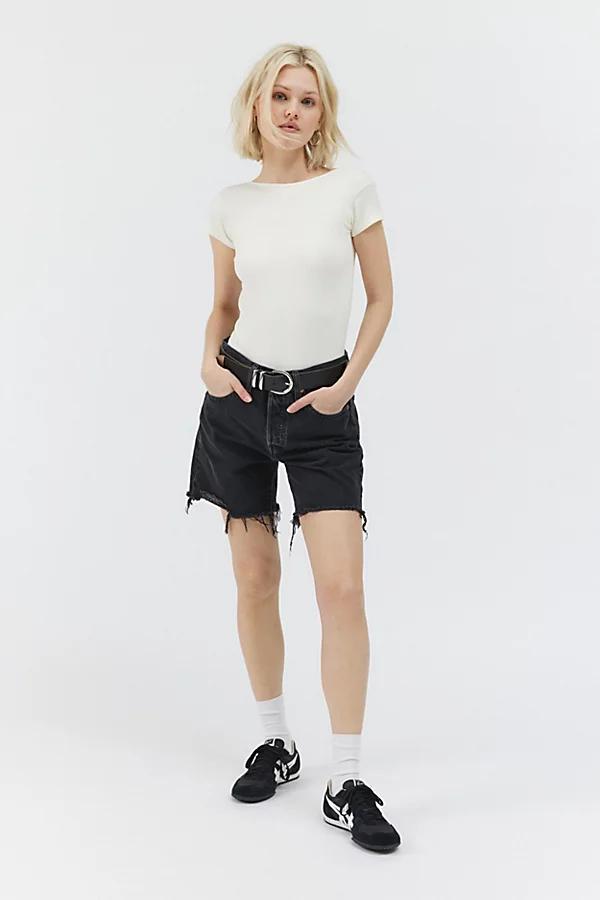 Levis 501 Mid-Thigh Cutoff Denim Short Womens at Urban Outfitters Product Image