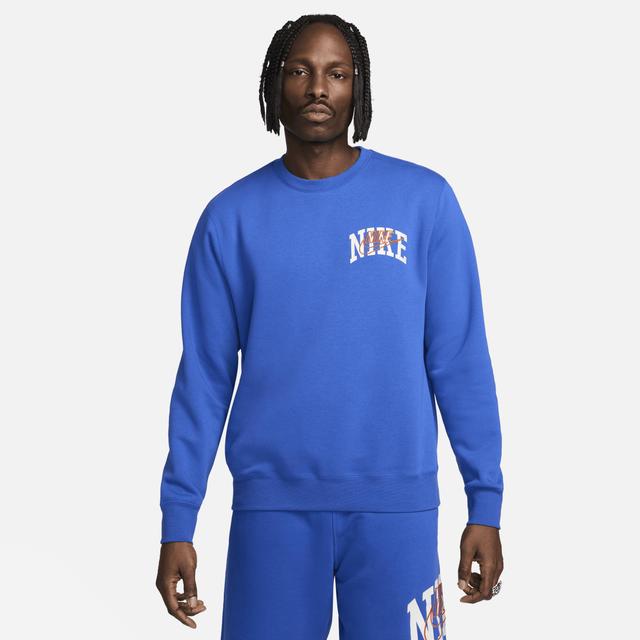 Nike Mens Club Fleece Long-Sleeve Crew-Neck Sweatshirt Product Image