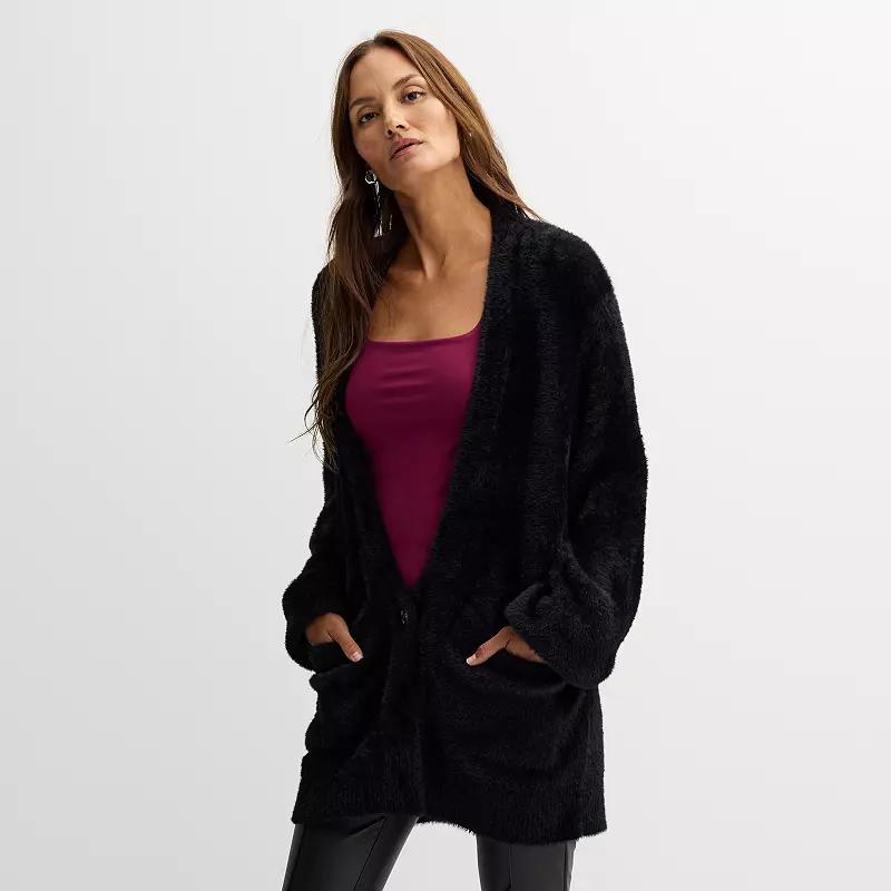 Womens Nine West Button Front Cardigan Product Image