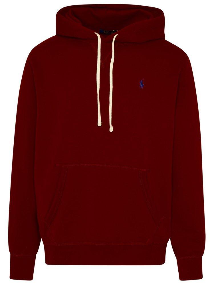 The Rl Fleece Hoodie In Red Product Image