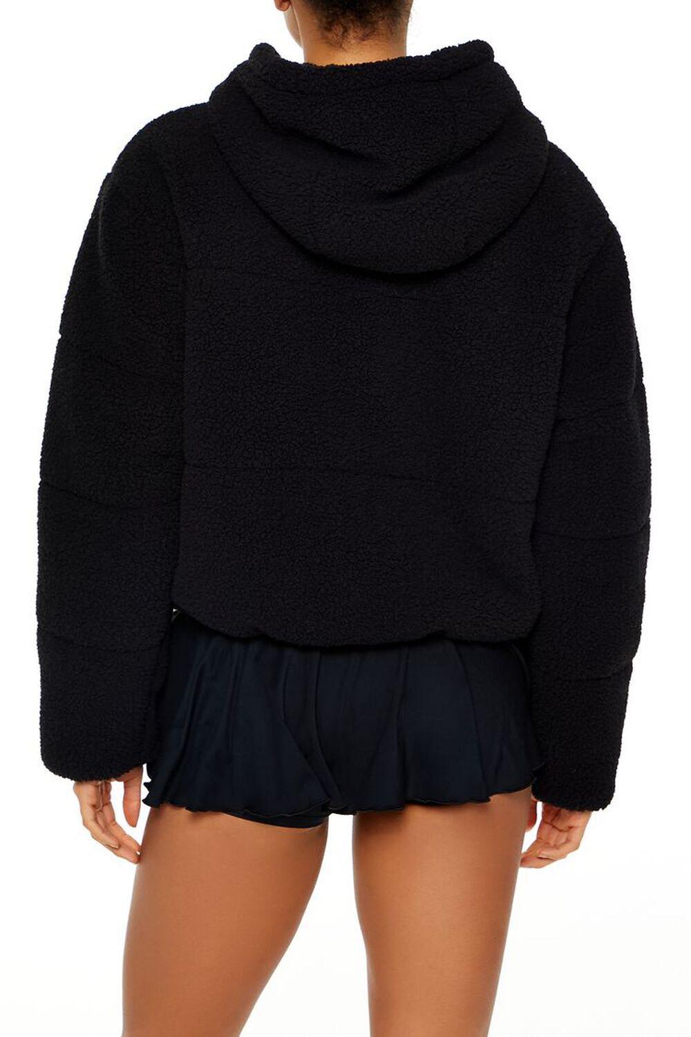 Active Hooded Faux Shearling Jacket | Forever 21 Product Image