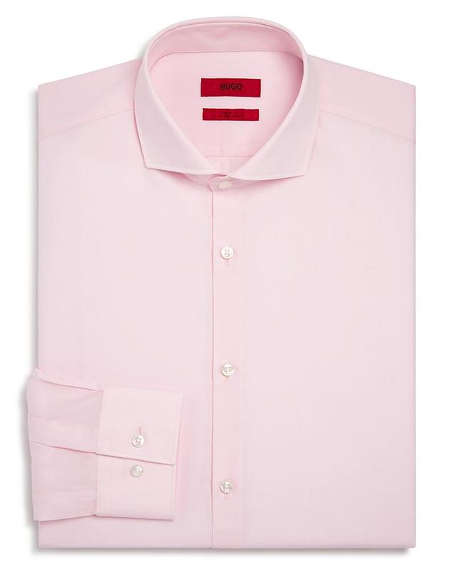 Hugo Solid Slim Fit Dress Shirt Product Image