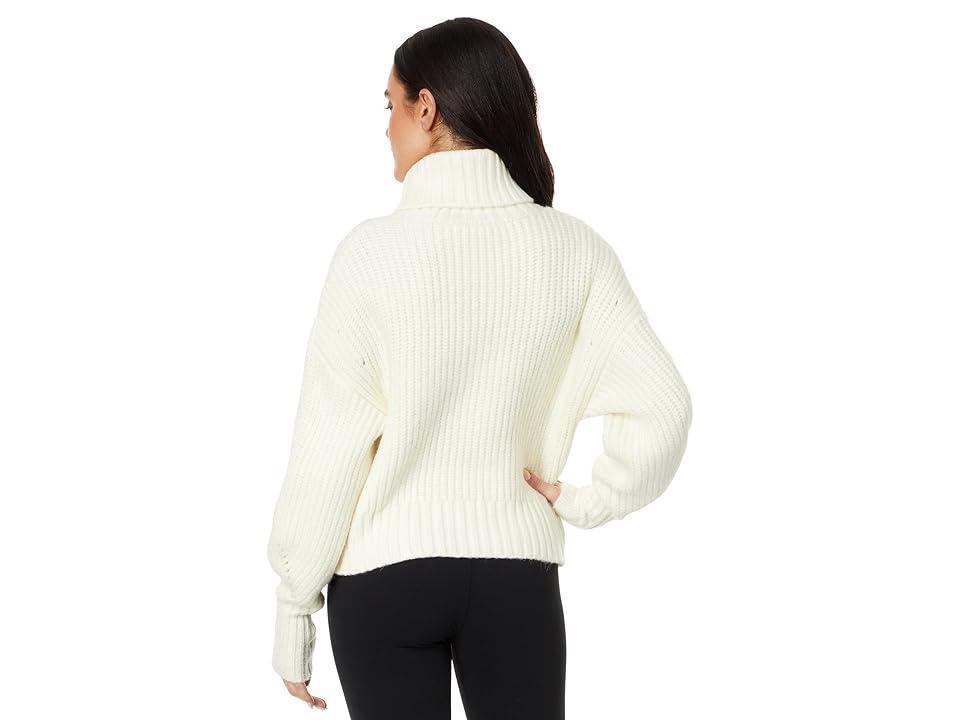 Varley Rogan Cropped Sweater in Ivory. - size M (also in L, S, XL, XS) Product Image