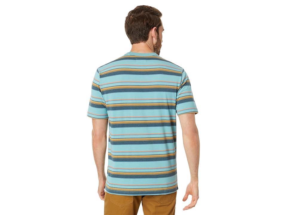 Salty Crew Vacay Short Sleeve Knit Tee (Dark Aqua Heathered) Men's Clothing Product Image