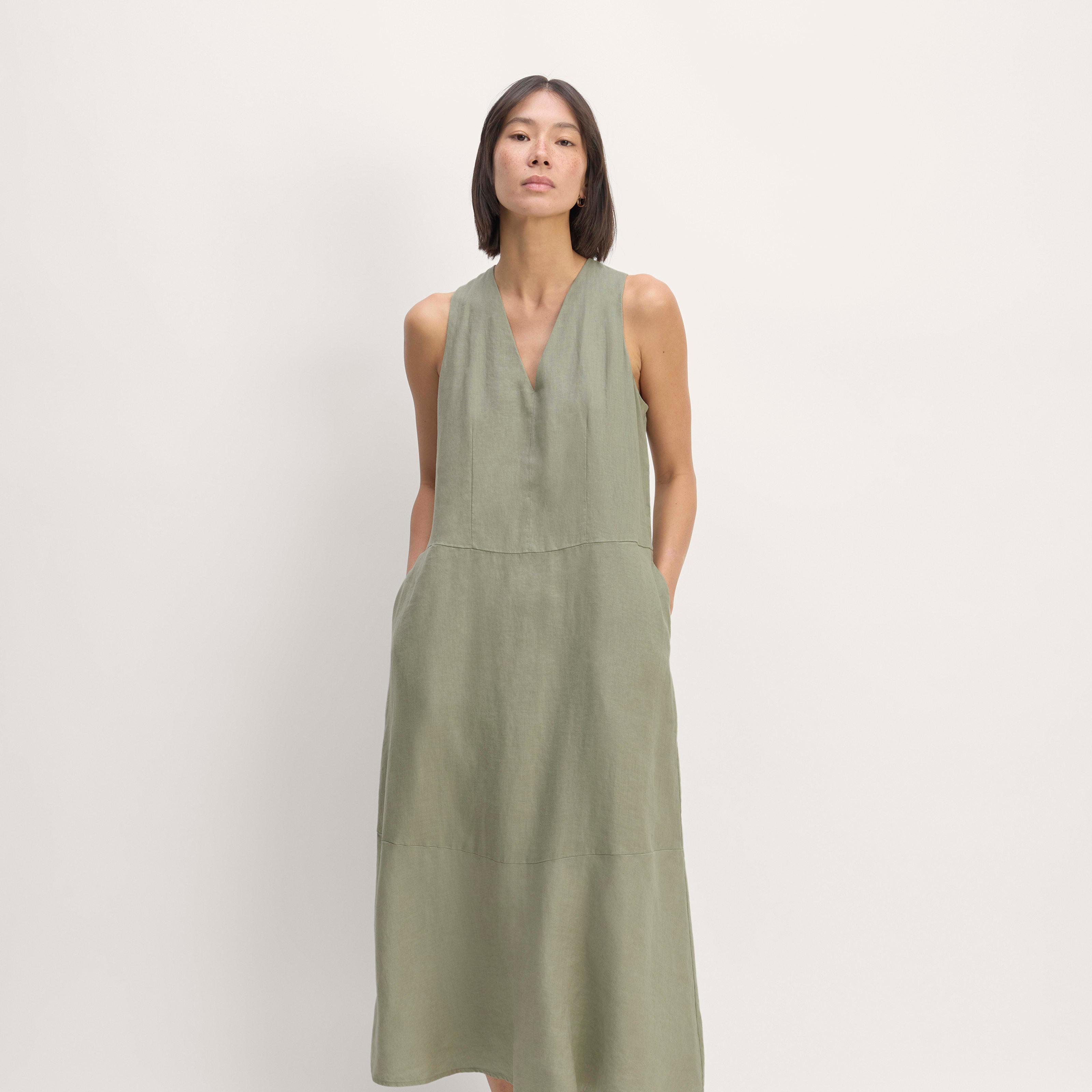 Womens Linen V-Neck Maxi Dress by Everlane Product Image