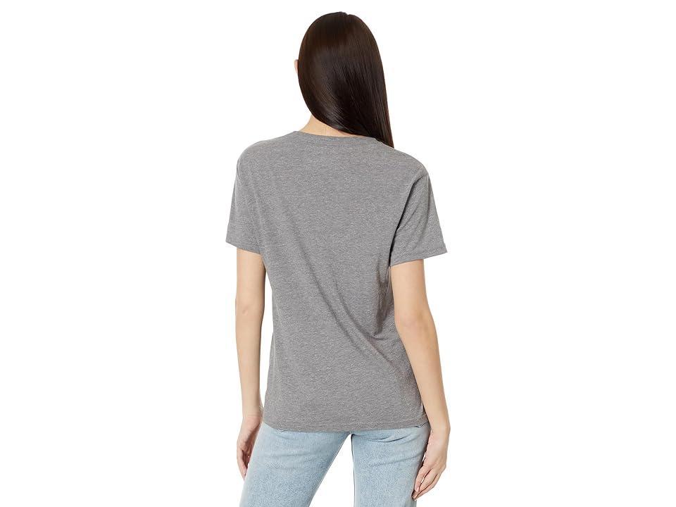 Lucky Brand Gratitude Kindness Boyfriend Tee (Heather Grey) Women's Clothing Product Image