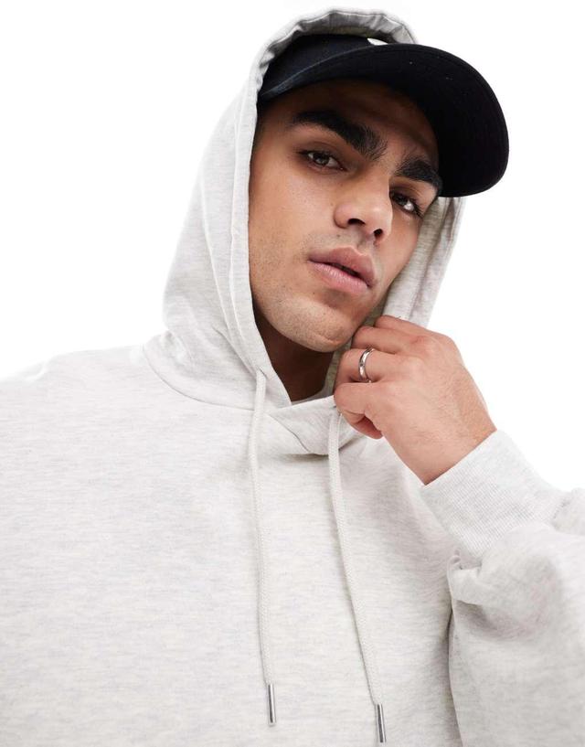 ASOS DESIGN essential extreme oversized hoodie in heather gray Product Image