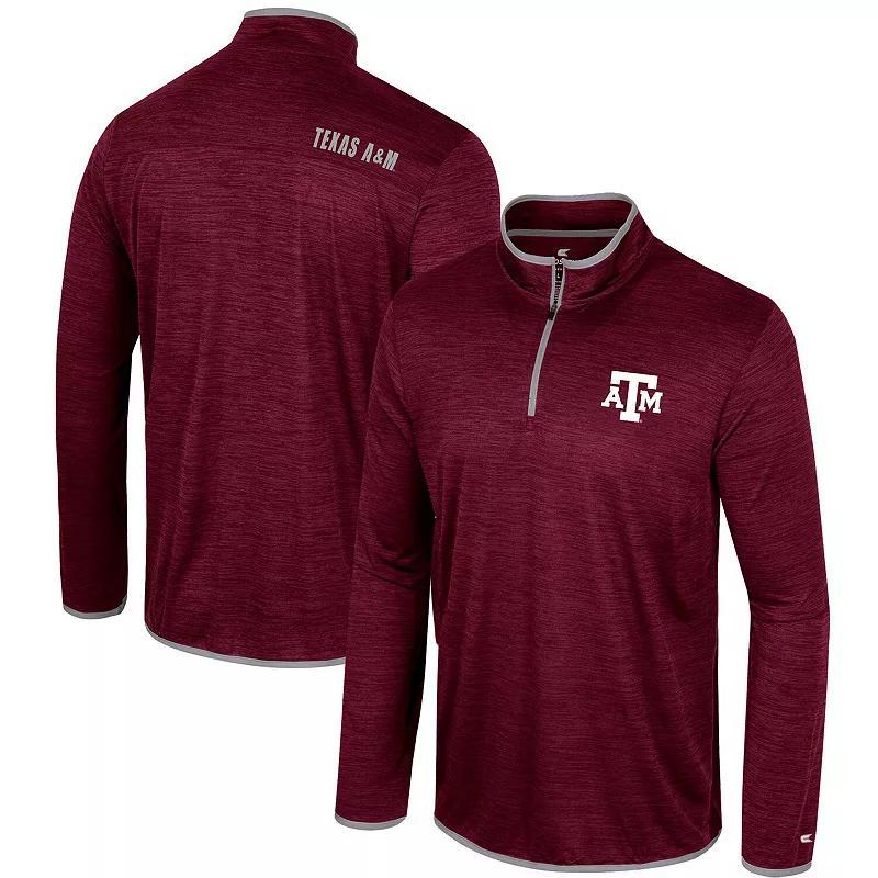 Mens Colosseum Maroon Texas A&M Aggies Wright Quarter-Zip Windshirt Product Image