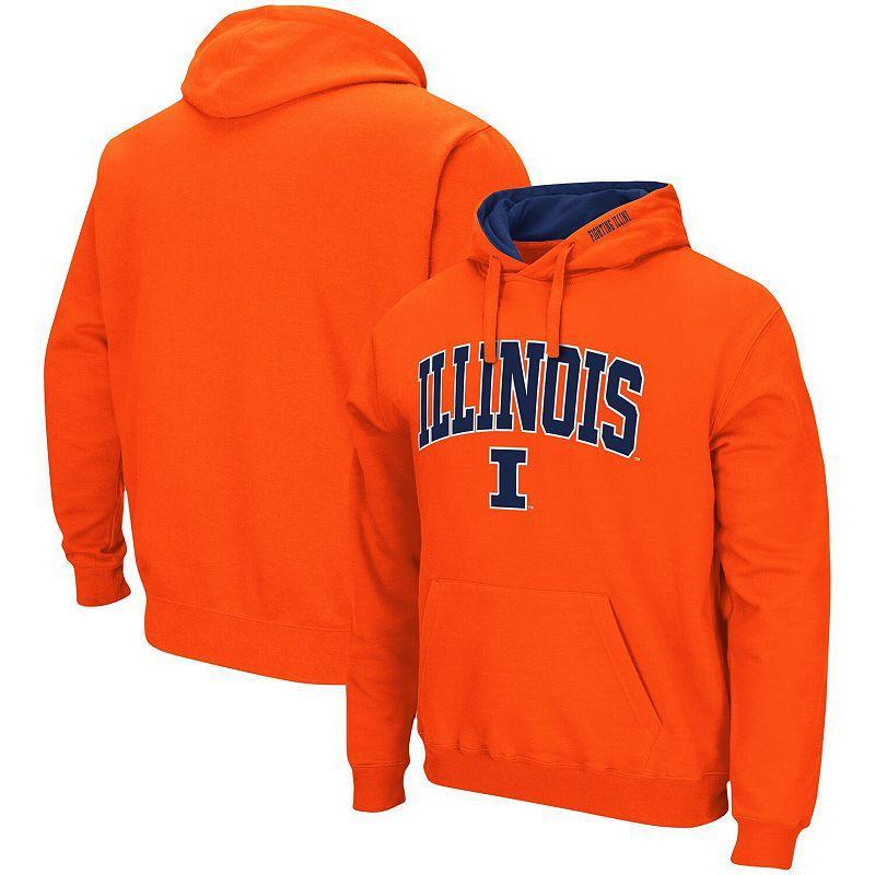 Mens Colosseum Heathered Gray Oregon State Beavers Arch & Logo 3.0 Pullover Hoodie Product Image