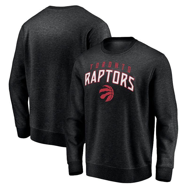 Mens Fanatics Branded Black Toronto Raptors Game Time Arch Pullover Sweatshirt Product Image