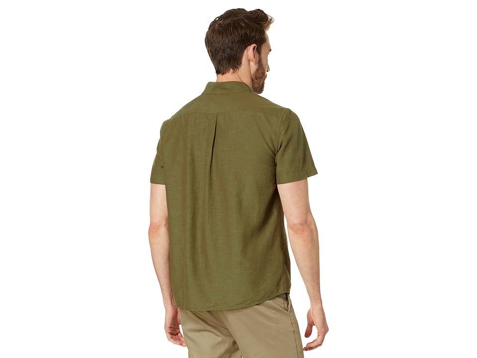 L.L.Bean Signature Summer Cotton Blend Short Sleeve Shirt Regular (Sea Grass) Men's Clothing Product Image