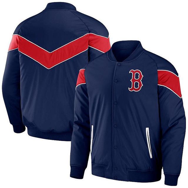 Mens Darius Rucker Collection by Fanatics Boston Red Sox Baseball Raglan Full-Snap Jacket Blue Product Image