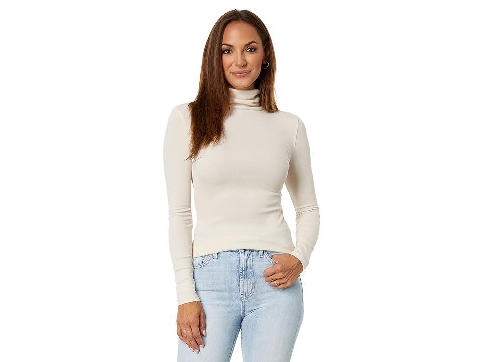 Madewell Turtleneck Long-Sleeve Tee (Antique Cream) Women's T Shirt Product Image