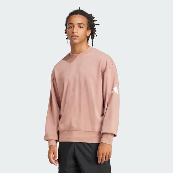 adidas Essentials Loose Fit 3 Bar Logo Sweatshirt Warm Clay XS Mens Product Image