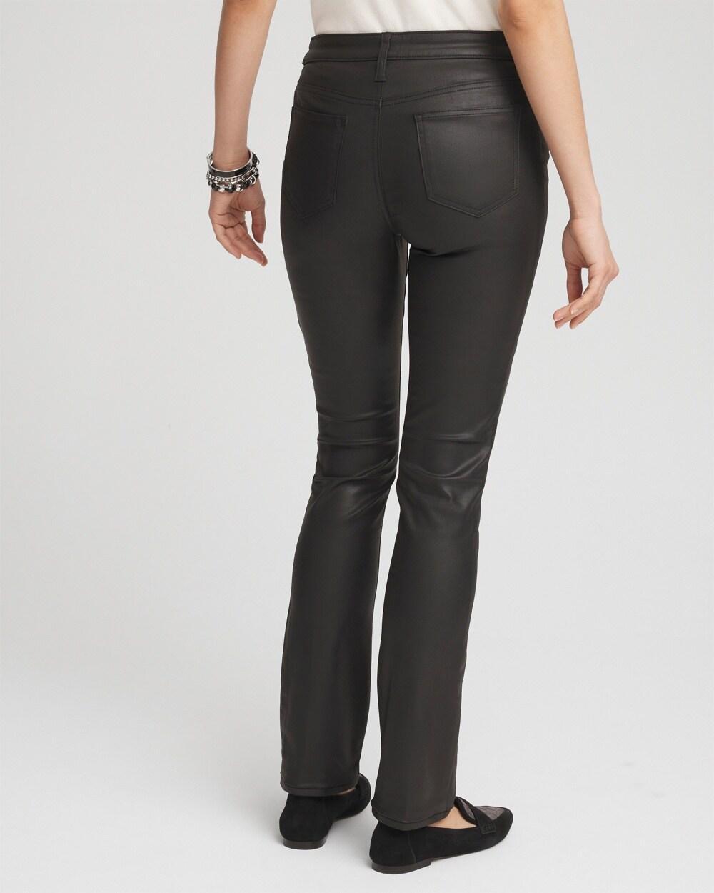 Girlfriend Coated Slim Leg  Jeans Product Image