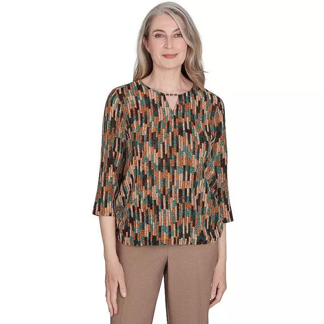 Womens Alfred Dunner Chenille Vertical Texture Top Product Image