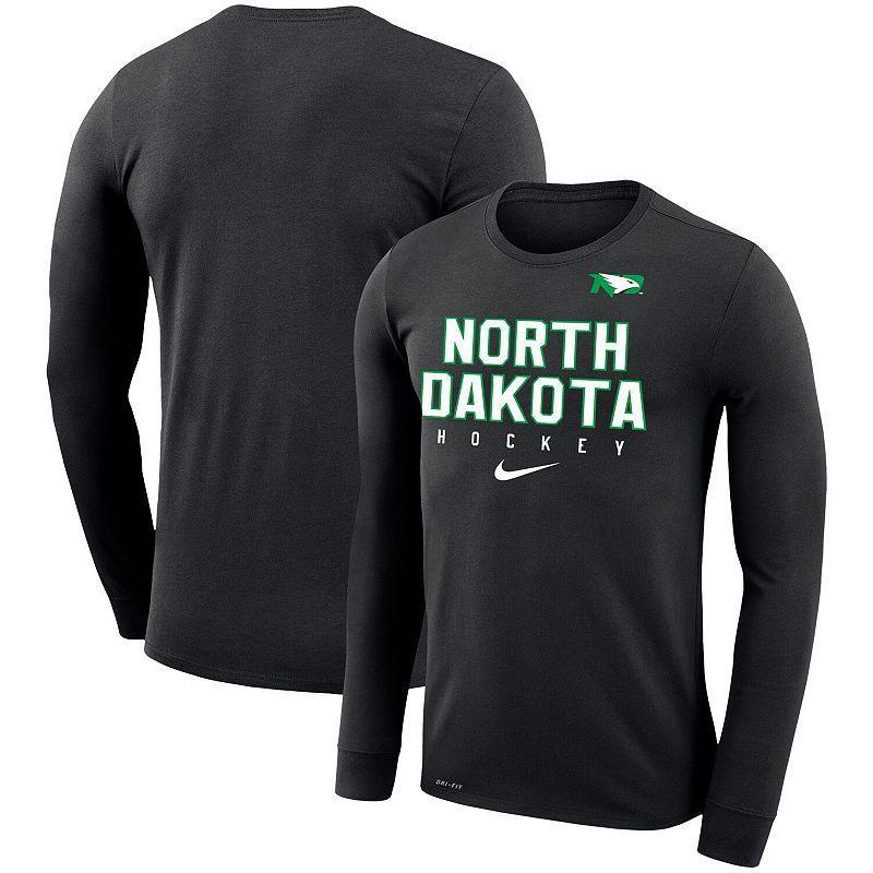 Mens Nike Black North Dakota Hockey Legend Performance Long Sleeve T-Shirt Product Image