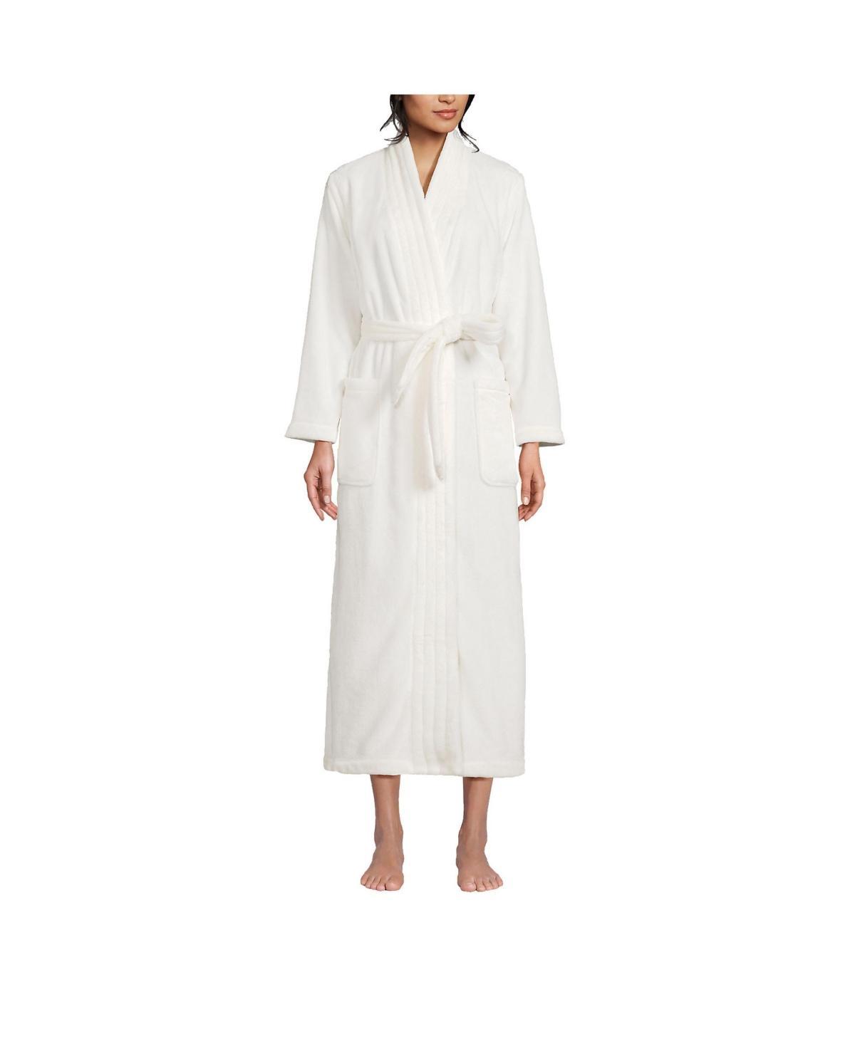 Lands End Womens Cozy Plush Long Wrap Robe Product Image