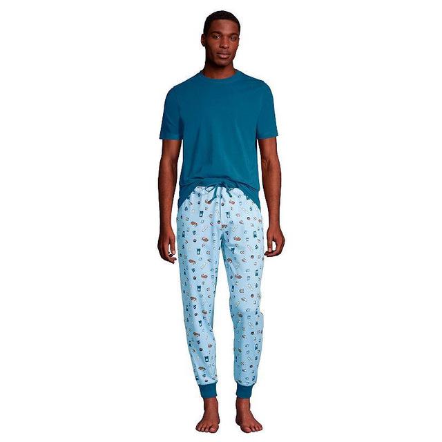 Mens Lands End Jersey Pajama Sleep Set Product Image