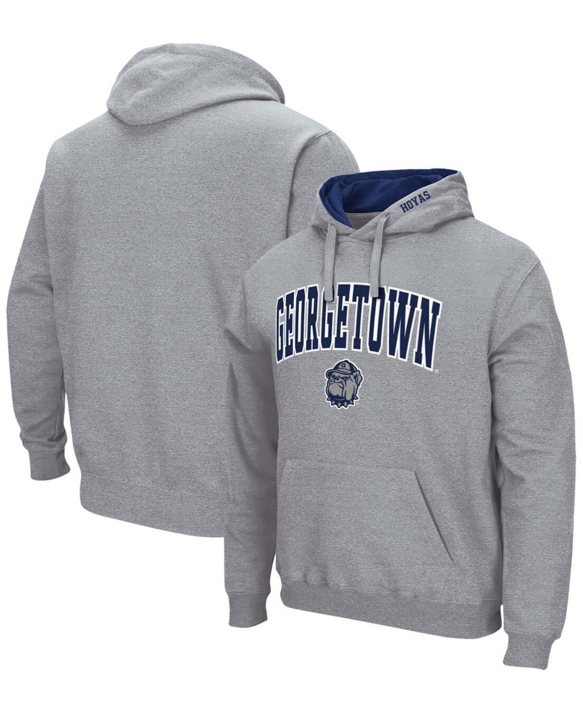 Mens Colosseum Charcoal West Virginia Mountaineers Arch & Logo 3.0 Pullover Hoodie Product Image