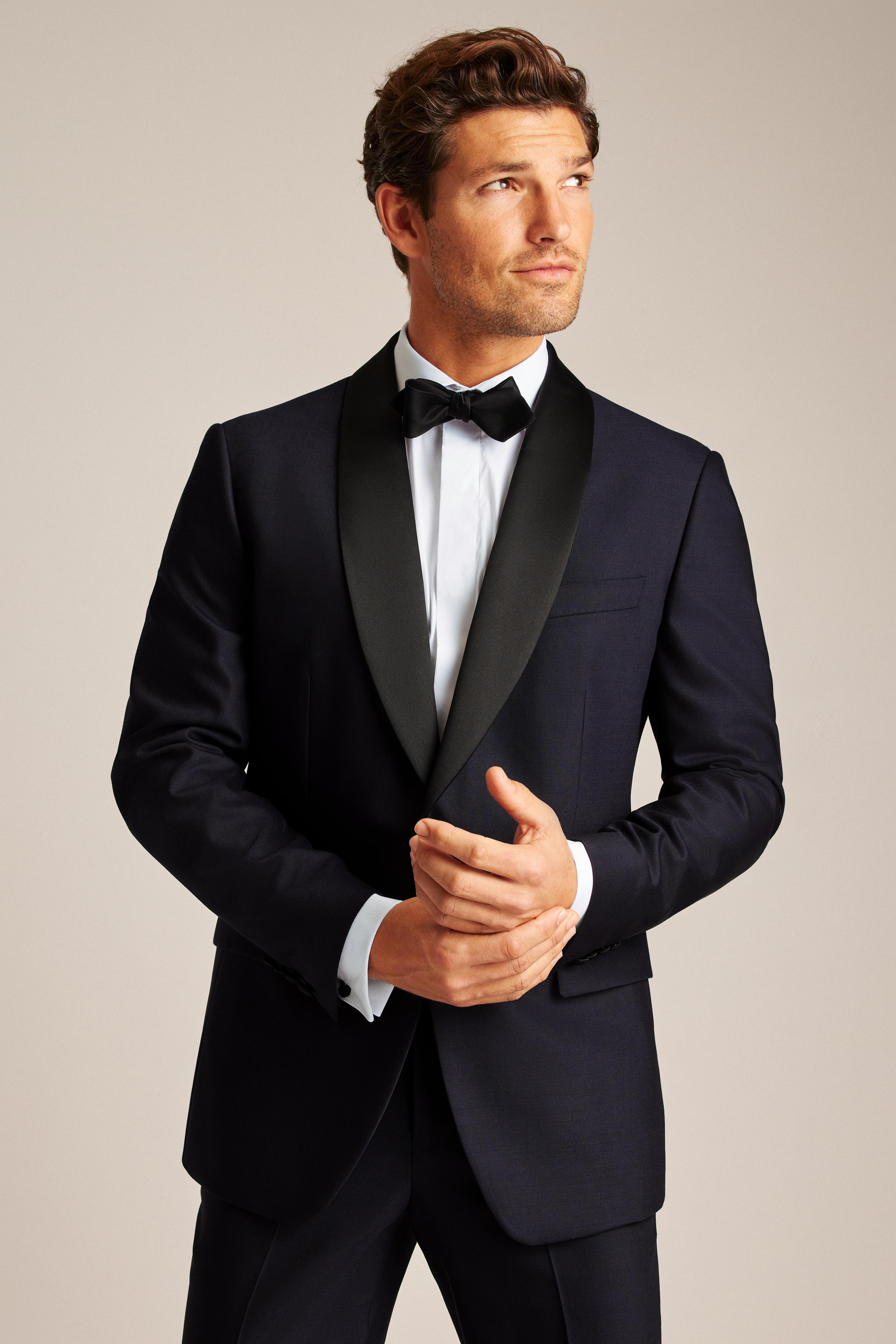 Empire Stretch Italian Wool Tuxedo Jacket Product Image