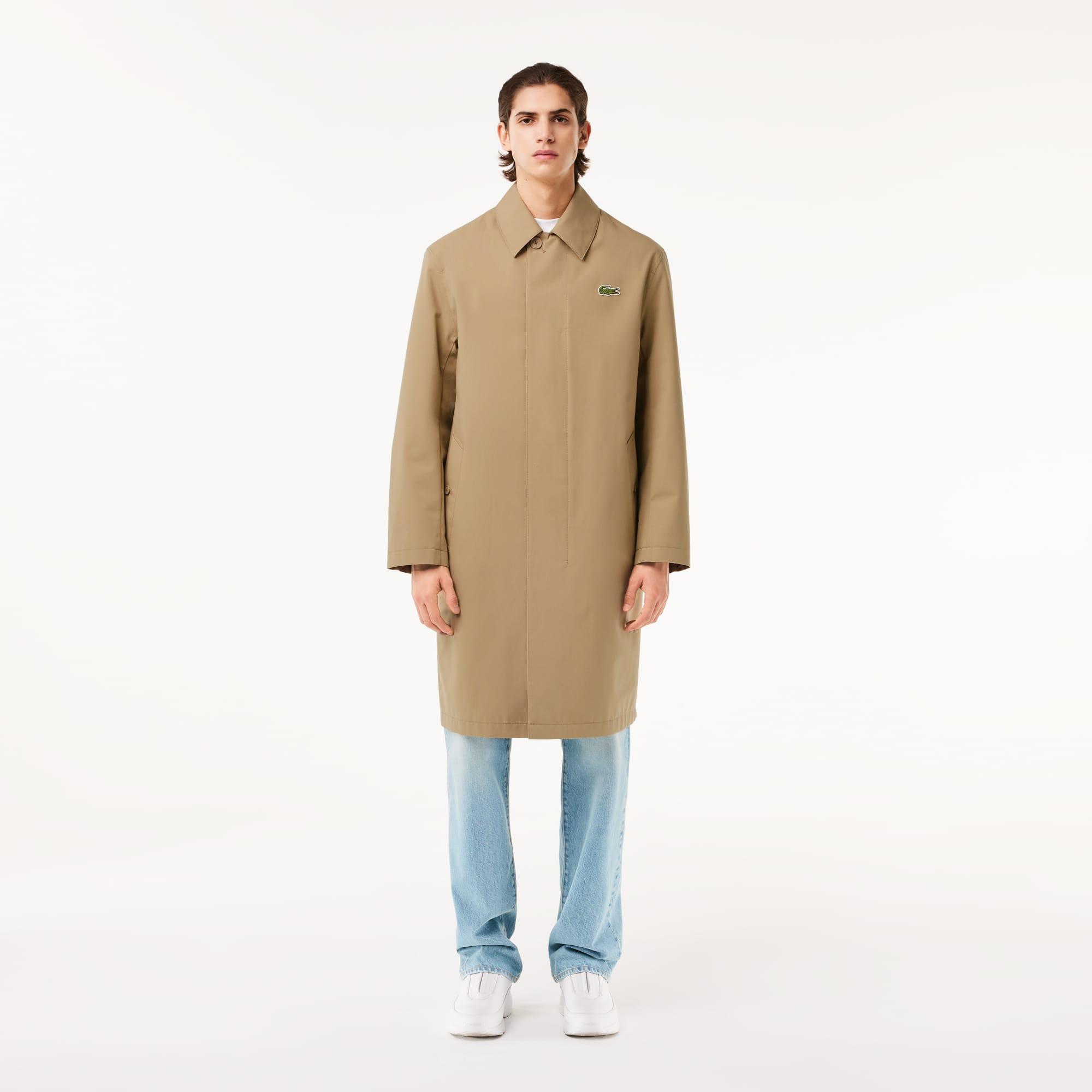 Lightweight Showerproof Cotton Twill Trench Coat Product Image